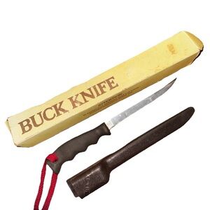 Buck 123 LakeMate Fillet Knife Composite Handle Plastic Sheath USA w/ Box READ